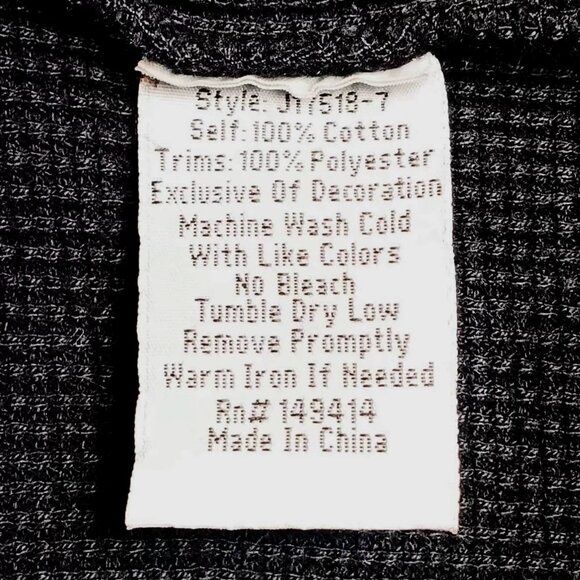 Johnny Was Zosia Embroidered Floral Thermal Top Size SMALL - Picture 5 of 11